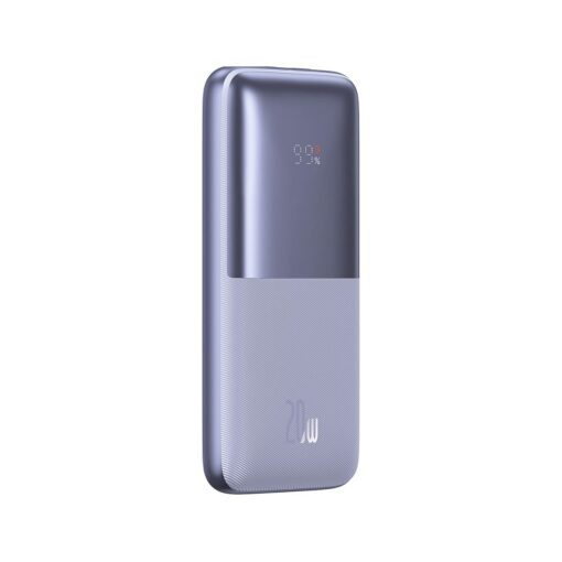 BASEUS Powerbank 10 000 mAh + USB A zu Typ C PD QC3.0 3A 20W Kabel PPBD040205 lila