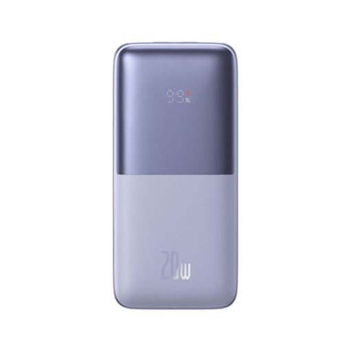BASEUS Powerbank 10 000 mAh + USB A zu Typ C PD QC3.0 3A 20W Kabel PPBD040205 lila – Bild 3