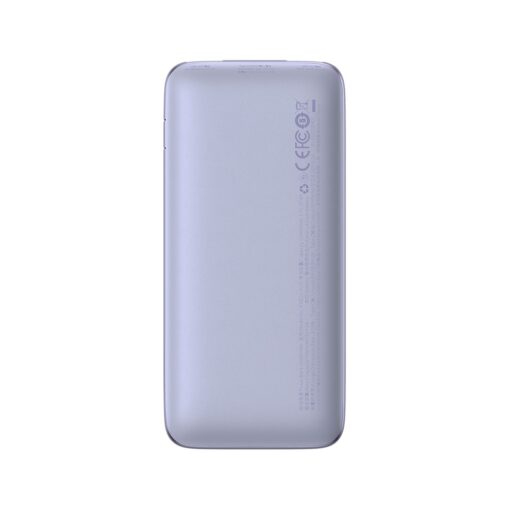 BASEUS Powerbank 10 000 mAh + USB A zu Typ C PD QC3.0 3A 20W Kabel PPBD040205 lila – Bild 4