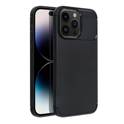CARBON PREMIUM Handyhülle für IPHONE 14 Pro Max schwarz