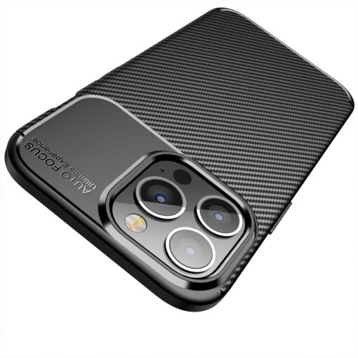 CARBON PREMIUM Handyhülle für IPHONE 12 / 12 Pro schwarz – Bild 5