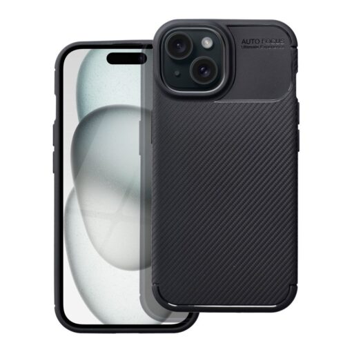 CARBON PREMIUM Handyhülle für IPHONE 15 schwarz – Bild 8