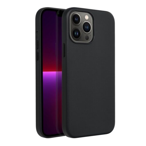 LEATHER MAG COVER case for IPHONE 13 Pro Max black – Bild 6