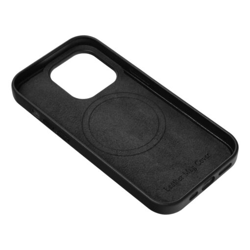 LEATHER MAG COVER kompatibel mit MagSafe für IPHONE 11 Pro schwarz – Bild 4