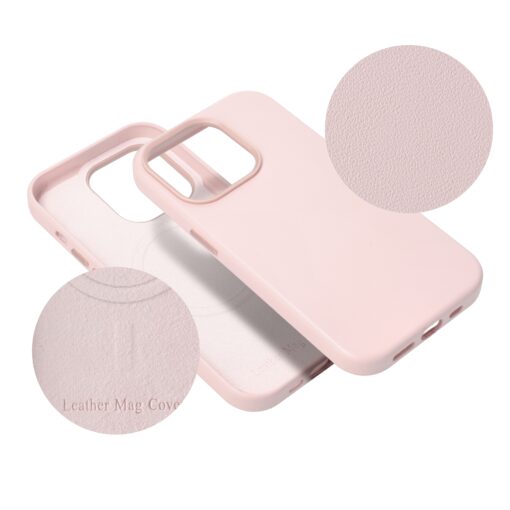 LEATHER MAG COVER case for IPHONE 13 Pro sand pink – Bild 11