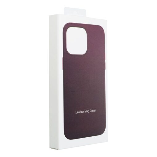 LEATHER MAG COVER case for IPHONE 14 dark violet – Bild 5