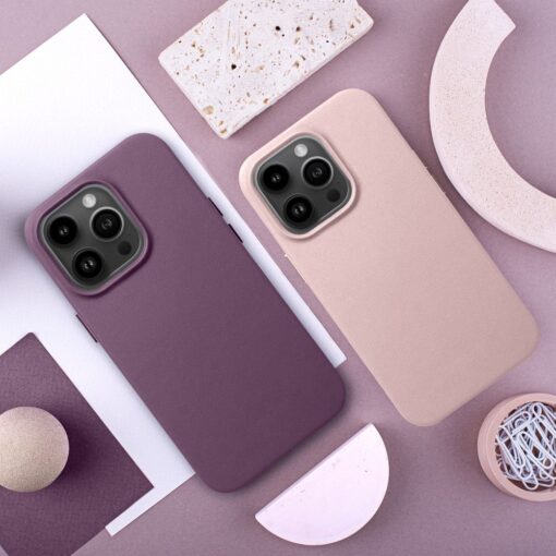 LEATHER MAG COVER case for IPHONE 14 dark violet – Bild 11