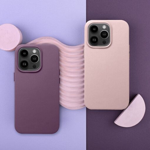 LEATHER MAG COVER case for IPHONE 14 dark violet – Bild 12