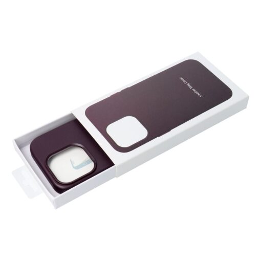 LEATHER MAG COVER case for IPHONE 14 dark violet – Bild 13