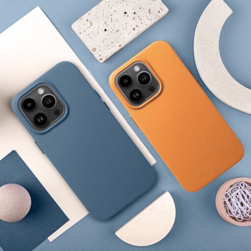 LEATHER MAG COVER case for IPHONE 14 Pro orange – Bild 13