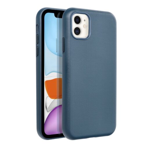 LEATHER MAG COVER kompatibel mit MagSafe für IPHONE 11 blau – Bild 6