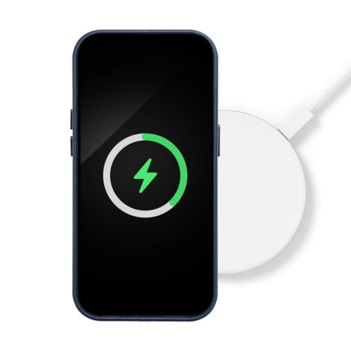 LEATHER MAG COVER kompatibel mit MagSafe für IPHONE 11 blau – Bild 8