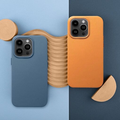 LEATHER MAG COVER kompatibel mit MagSafe für IPHONE 11 blau – Bild 9