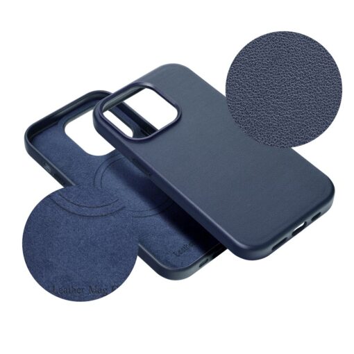 LEATHER MAG COVER kompatibel mit MagSafe für IPHONE 11 blau – Bild 11