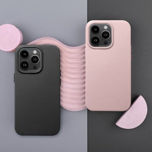 LEATHER MAG COVER case for IPHONE 15 black – Bild 8