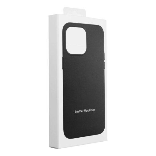 LEATHER MAG COVER case for IPHONE 15 black – Bild 10