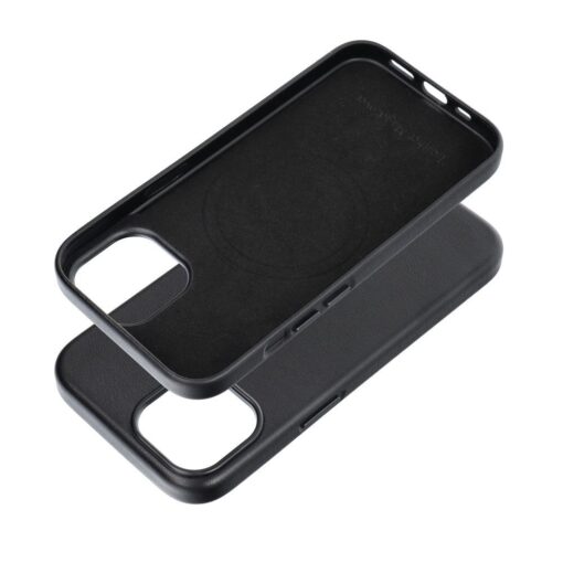 LEATHER MAG COVER case for IPHONE 15 black – Bild 13