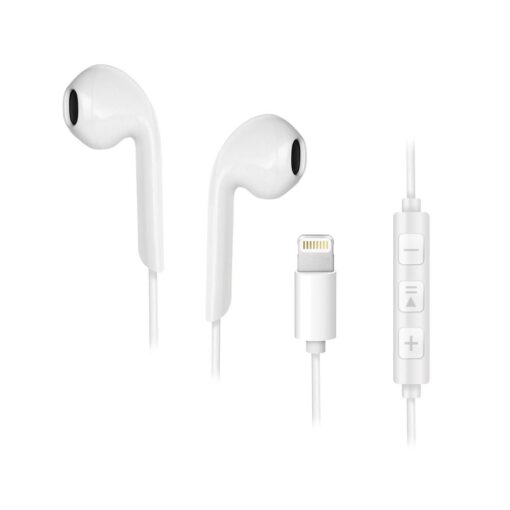 FORCELL Stereo Headset / Kopfhörer für Apple iPhone Lightning 8-polig weiß HR-ME25 – Bild 3