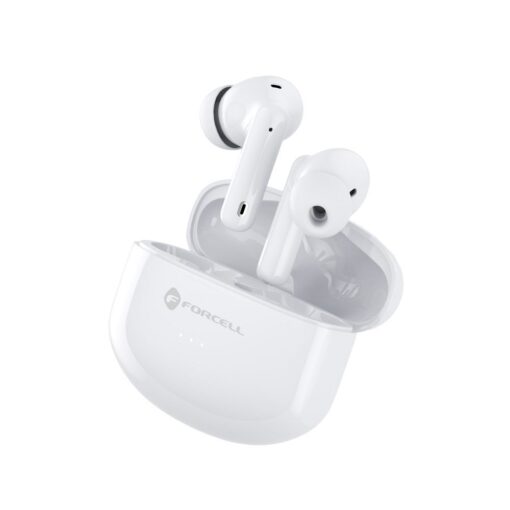 FORCELL F-AUDIO kabelloser / bluetoothfähiger Stereo-Kopfhörer TWS CLEAR Sound weiß – Bild 5