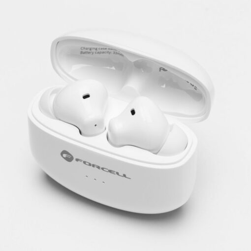 FORCELL F-AUDIO kabelloser / bluetoothfähiger Stereo-Kopfhörer TWS CLEAR Sound weiß – Bild 7
