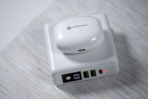 FORCELL F-AUDIO kabelloser / bluetoothfähiger Stereo-Kopfhörer TWS CLEAR Sound weiß – Bild 12