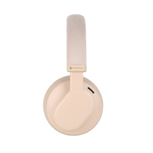 FORCELL F-AUDIO drahtloser Kopfhörer ANC Touch Beat beige – Bild 4