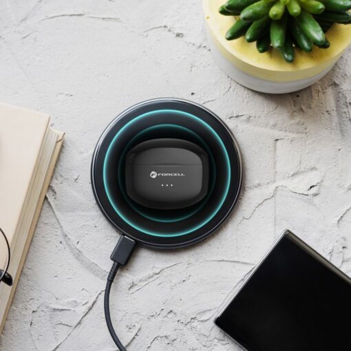 FORCELL F-AUDIO drahtloser / bluetoothfähiger Stereo-Kopfhörer TWS CLEAR Sound schwarz – Bild 6