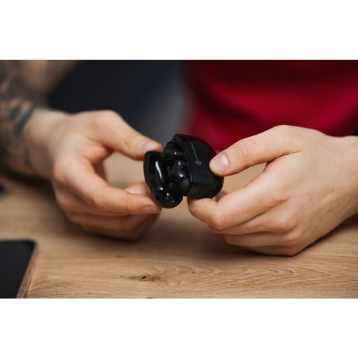 FORCELL F-AUDIO drahtloser / bluetoothfähiger Stereo-Kopfhörer TWS CLEAR Sound schwarz – Bild 13