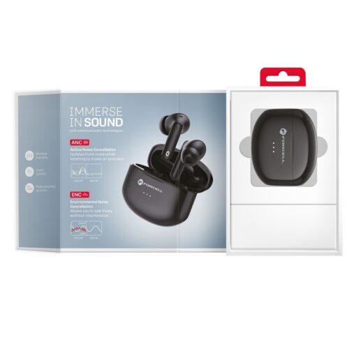 FORCELL F-AUDIO drahtloser / bluetoothfähiger Stereo-Kopfhörer TWS CLEAR Sound schwarz – Bild 16