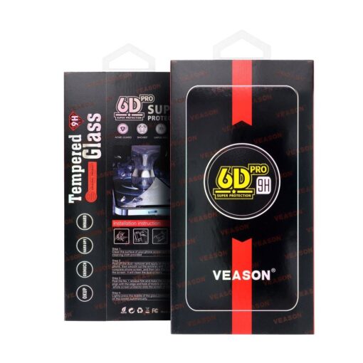 6D Pro Gehärtetes Glas - für Iphone 13 / 16e (SE 4 2025) schwarz