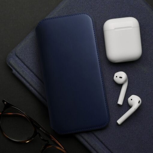 DUAL POCKET Book case for SAMSUNG A23 5G navy – Bild 7