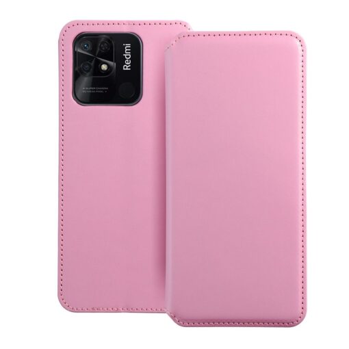 DUAL POCKET Book case for XIAOMI Redmi 10c light pink