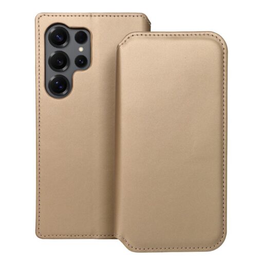 Doppeltaschenholster für SAMSUNG S25 ULTRA gold