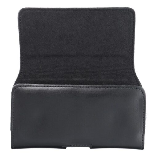 Leder Universal Gürtelholster - ROYAL / schwarz - Größe XL - für IPHONE 13 PRO MAX / 14 PRO MAX / SAMSUNG S21 PLUS / S20 FE / A50 / A51 5G / HUAWEI P30 PRO / P40 PRO / OPPO A98 5G – Bild 8