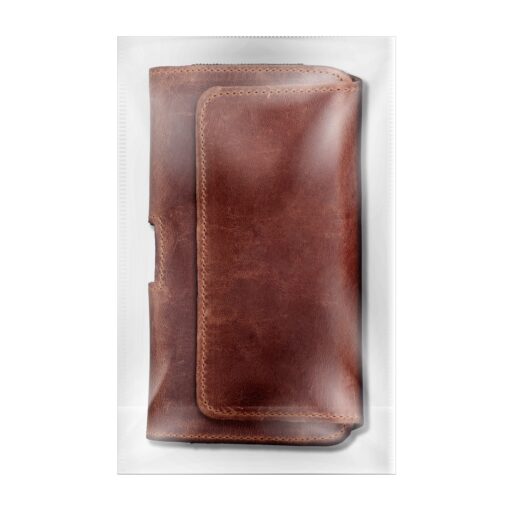 ROYAL Crazy Horse universal horizontal leather belt holster size L for IPHONE 12 / 12 PRO / 13 / 13 PRO / 14 / 14 PRO / SAMSUNG S10 / S20 / S21 / A40 / HUAWEI P8 LITE / P30 / P40 / P9 LITE brown – Bild 11
