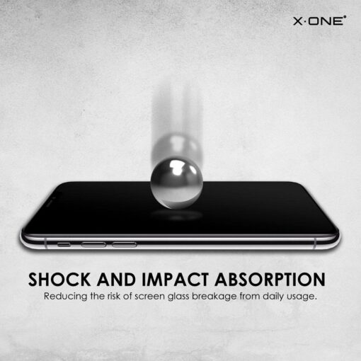 Protektor Schutzfolie X-ONE Full Cover Extra Strong Matt - APP IPHO 14 Pro Max (full glue) schwarz – Bild 3