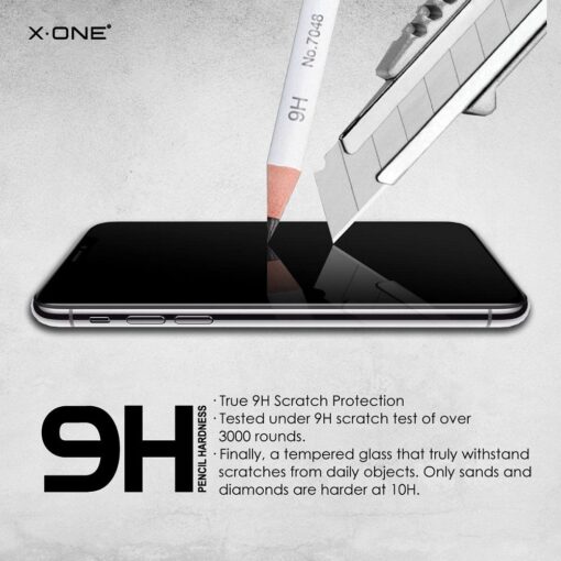 Protektor Schutzfolie X-ONE Full Cover Extra Strong Matt - APP IPHO 14 Pro Max (full glue) schwarz – Bild 4
