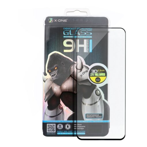 Protector Schutzfolie X-ONE 3D - APP IPHO X Full Cover schwarz Sekuritglas 9H
