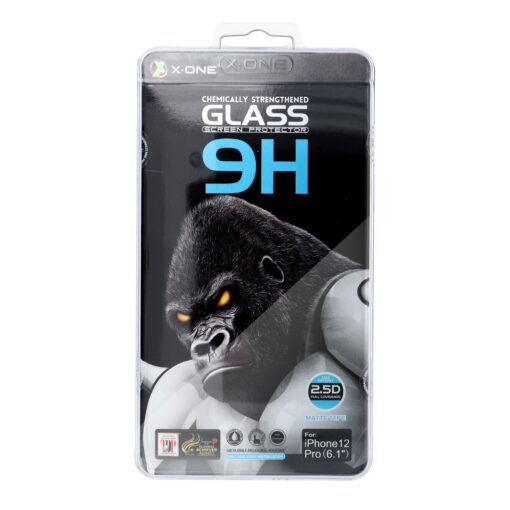 Plustektor Schutzfolie X-ONE Full Cover Extra Strong Matt - APP IPHO 15 Plus/16 Plus (full glue) schwarz