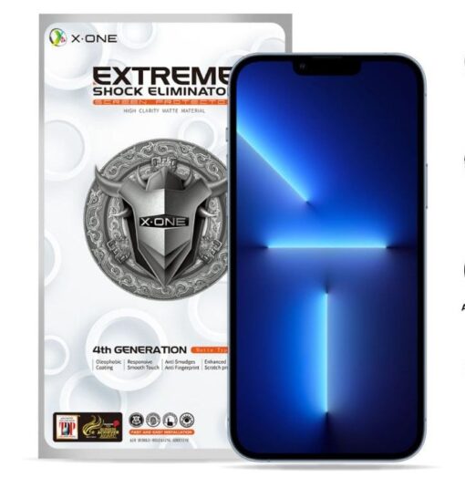 Protector Schutzfolie X-ONEX Extreme Shock Eliminator 4th gen. (Matte Series) - iPhone 14 Pro Max/15 Plus