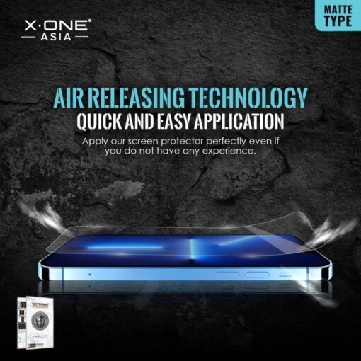 Protector Schutzfolie X-ONEX Extreme Shock Eliminator 4th gen. (Matte Series) - iPhone 14 Pro Max/15 Plus – Bild 4