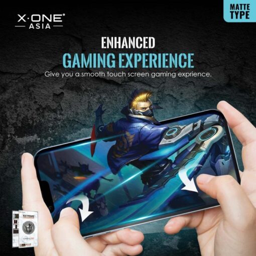 Protector Schutzfolie X-ONEX Extreme Shock Eliminator 4th gen. (Matte Series) - iPhone 14 Pro Max/15 Plus – Bild 8