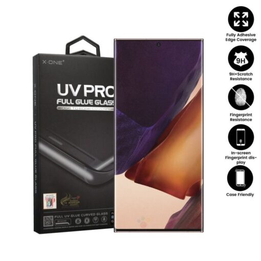 Protector Schutzfolie X-ONE UV - SAM Galaxy S9 (kleine Größe für Etui) Full Face Sekuritglas 9H – Bild 4