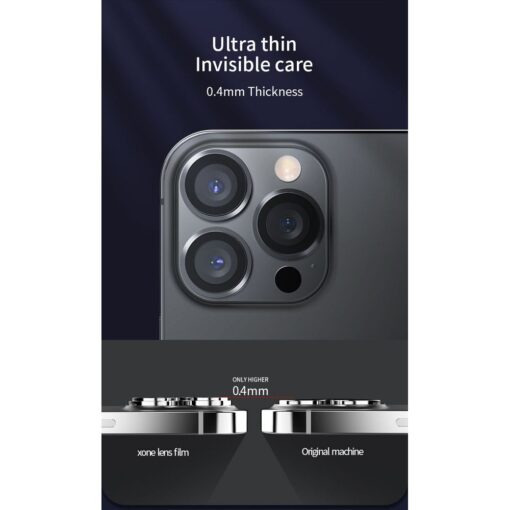 X-ONE Gehärtetes Glas für Kameraobjektiv Camera Armor Pro - für iPhone 14/14 Plus – Bild 6
