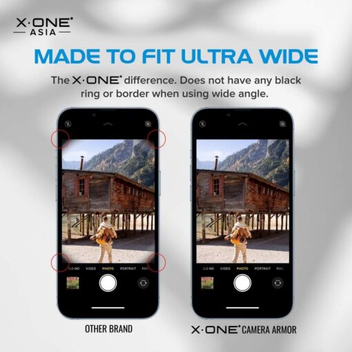 X-ONE Gehärtetes Glas für Kameraobjektiv Camera Armor - für Samsung Galaxy S23/S23 Plus – Bild 4