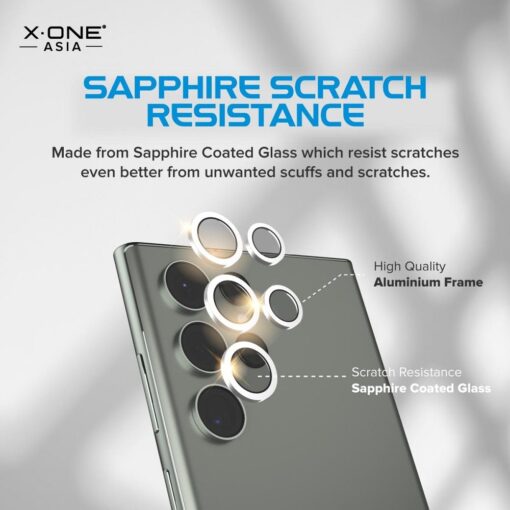 X-ONE Gehärtetes Glas für Kameraobjektiv Camera Armor - für Samsung Galaxy S23/S23 Plus – Bild 6