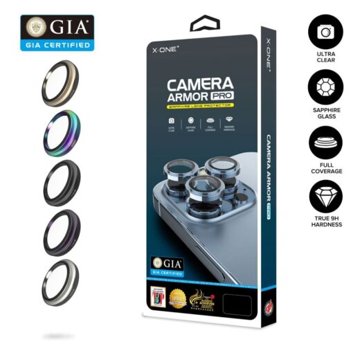 X-ONE Gehärtetes Glas für Kameraobjektiv Camera Armor - für Samsung Galaxy S24 Ultra – Bild 3