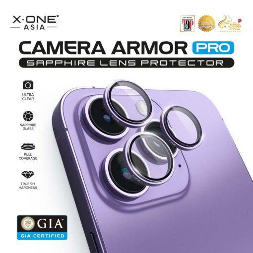 X-ONE Gehärtetes Glas für Kameraobjektiv Camera Armor - für Samsung Galaxy S24 Ultra – Bild 4