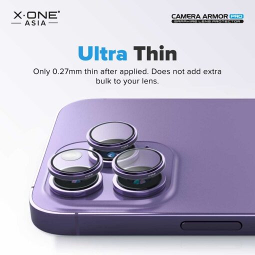 X-ONE Gehärtetes Glas für Kameraobjektiv Camera Armor - für Samsung Galaxy S24 Ultra – Bild 10