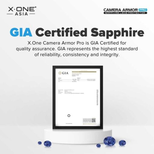 X-ONE Gehärtetes Glas für Kameraobjektiv Camera Armor Pro - für iPhone 16 Pro/16 Pro Max – Bild 6
